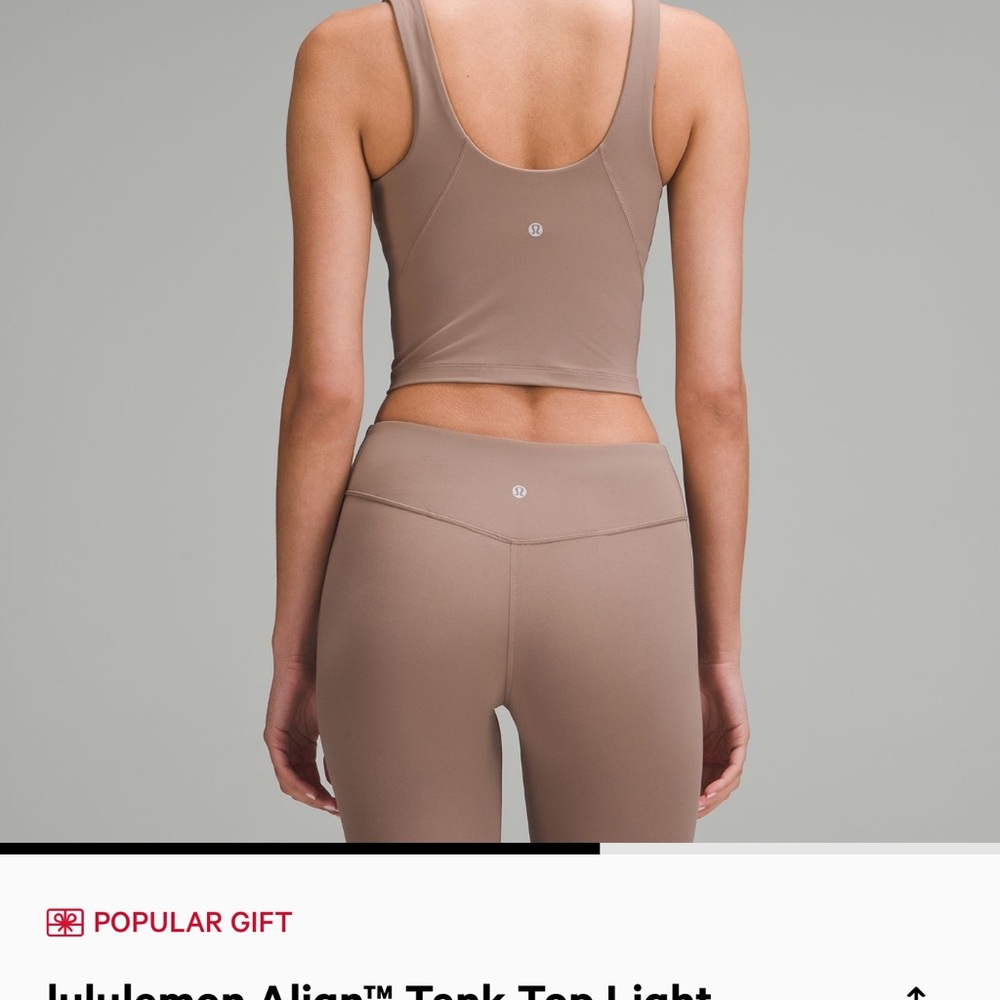 Lululemon Align Tank top! In limited edition Java colour!